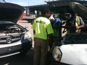 It takes a lot of people to jump a car.