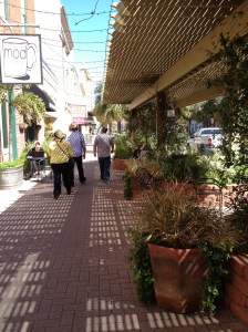 Sunny winter day in Galveston