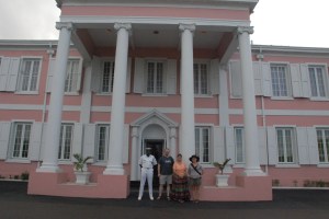 Bahama Government House with Jeff, Paperskater, and myself.