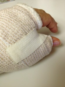 Touching your forefinger to your thumb is what separates us from the lower animals. Call me Puppy.