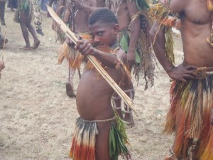  I don't think he REALLY was going to shoot me.  But the look was pretty menacing.  (Mt Crater, village of Lufa)