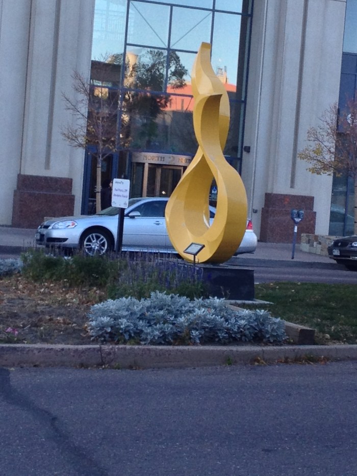 Every city is required to have least one piece that was created in high school welding shop. I think it's in the Constitution