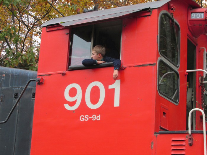 If there is a train, you can expect to find a little boy